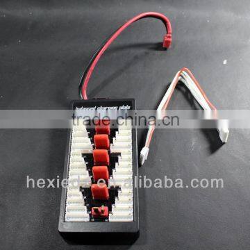 Parallel Deans Charging Board for 6 Packs T Plugs Connectors 2s-6s