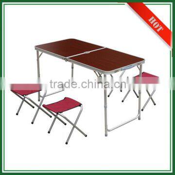 Wholesale MDF Aluminum Tube Adjustable Camping Table Folding Camping Table