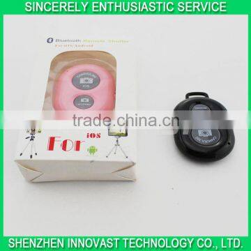 Wireless remote control bluetooth selfie shooter for iphone and android smartphone
