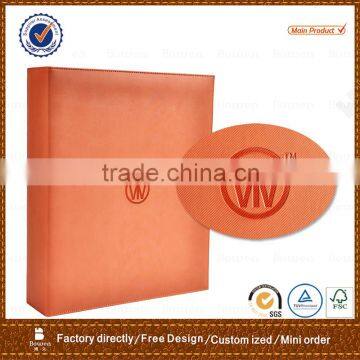 office stationery China supplier Leather file folder with hardware clip, big size