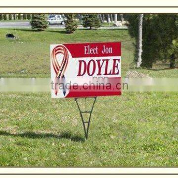 Die cut corrugated plastic signs,coroplast sign,corflute lawn sign