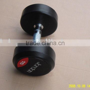 Fixed rubber dumbbell