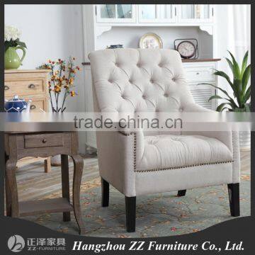 Upholstered button sofa chair