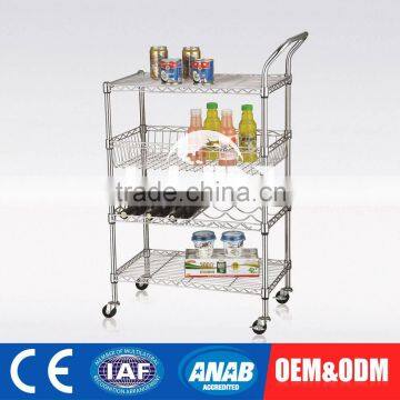 Flexible Custom Color Steel Wire Storage Display Shelf Rack photo-4