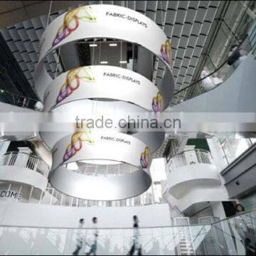 Circular Trade Show Welcome Hanging Banner, Ceiling Hanging Banner