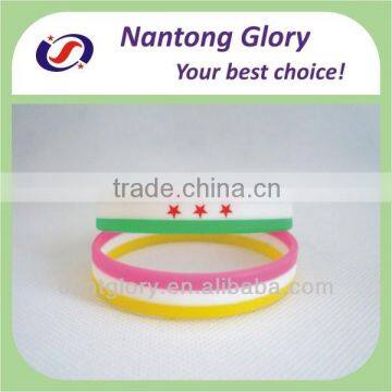 custom transverse section silicone rubber wristband