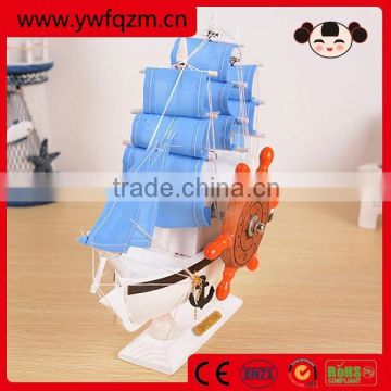 Wholesale fancy decorative wooden sailing boat