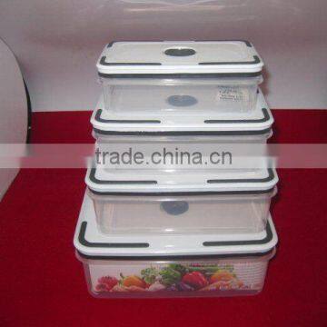 4sets fresh box,crisper,plastic containers,Food Storage Containers