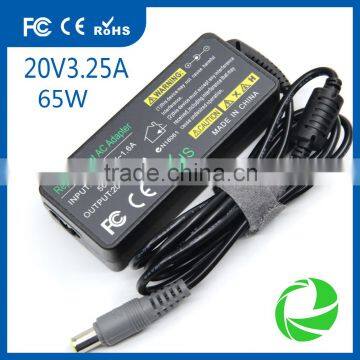 FOR Lenovo charger x201i x220 x230 X301 20v 3.25a notebook power adapter adapter PC charger