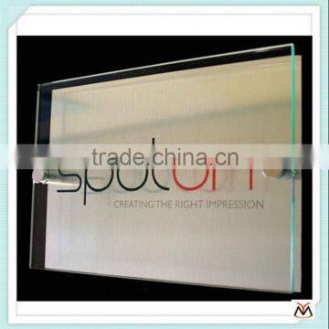 Wall mounted clear acrylic sign board wholesale