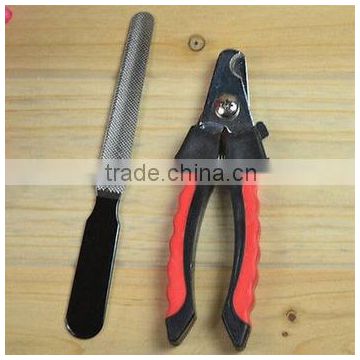 2016 new hot sale Pet Dog Cat Grooming Nail Toe Claw Clippers Scissors Trimmer With Nail Files one set