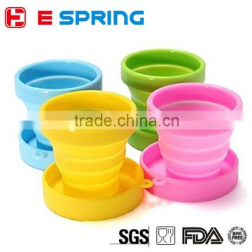 BPA Free Collapsible Portable Travel Camping Cup Outdoor Silicone Cup