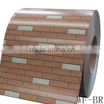 New style brick grain color coated prepainted galvanized steel in coil