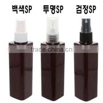 Spray cap PET bottle 110ml Square Brown