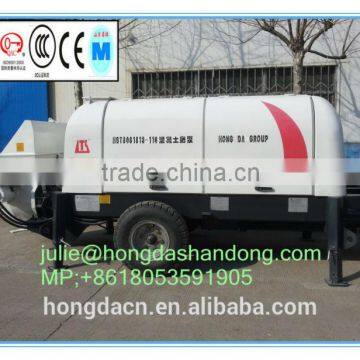 SHANDONG HONGDA TIELISHI Trailer Concrete Pump 60m3/h with S Valve