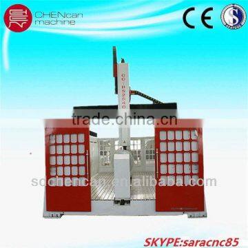 CHENCAN Syntec Control 4Axis CNC EPS Plywood Cutting Router CNC Machine with Big Rotary