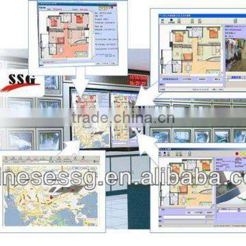 CMS Central Monitoring System for PSTN/ GSM GPRS alarm and IP camera video alarm