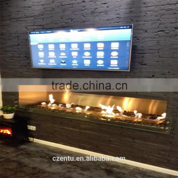 smart intelligent fireplace for deco luxury apartments