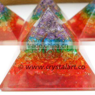 CHAKRA LAYERS BIG SIZE ORGONE PYRAMID