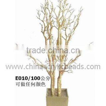 silver wedding artificial wedding manzanita wish tree with 100CM table standing