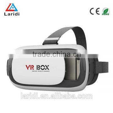 Head Mount Plastic VR BOX Version I VR Virtual Reality Glasses rift Google Cardboard 3d Game Movie for 3.7" - 6.0" Smart Phone