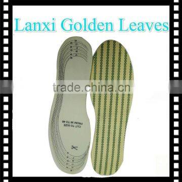 3mm white latex foam printed shoe insoles Bamboo strip environmental protection Insole