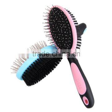 Pet Professional Double Sided Pin & Bristle Brush Comb Dog Cat Fur Grooming