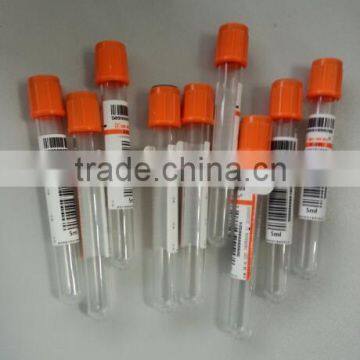 Disposable laboratory plastic single use vacuum Pro-coagulation Tubes