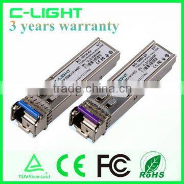 Manufacturer of 40km SFP BIDI Optical Transceiver 1310/1490 1.25Gb/s For 1.25G 1000BX Ethernet