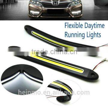 Flexible Daytime Running Light LED COB Day Lights Soft DRL Fit For Honda Toyota audi Ford chevrolet