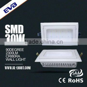 30W recessed led shop light