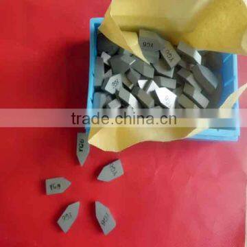 YG6 Tungsten carbide brazed tips with different grades