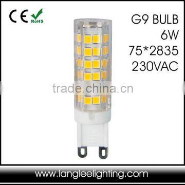 Lampe LED G9 500LM 6W 75SMD 2835 220-240V