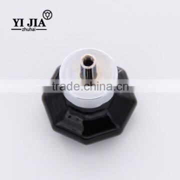 Fancy Kitchen Cabinet Handles Polished Chrome Luxury Glass Knob photo-2