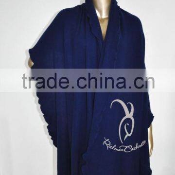 Ruffle Side Poncho Wool