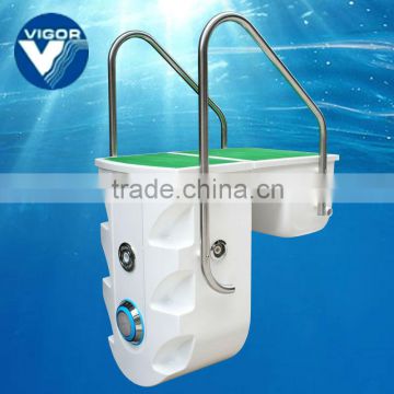 Compact swimming pool filtration set