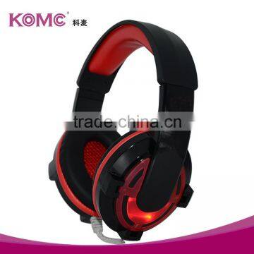 Hot sale gaming headset surround stereo headband headphone USB LED light 3.5mm with mic