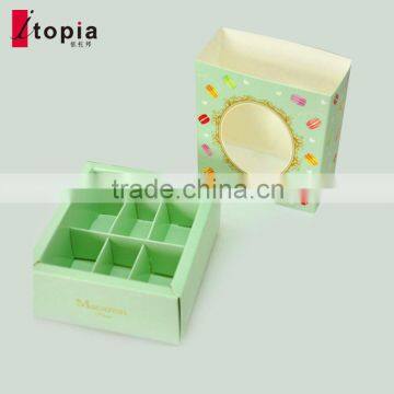 Wholesale Meet the Food Grade Green Paper Macaron Box photo-2