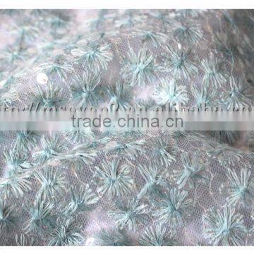 Latest Embroidery Sequin Bridal Lace Fabric, Mesh Fabric With Glitter Sequin Lace Fabric photo-3