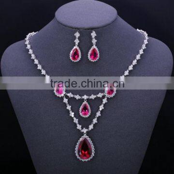 Luxury shinning AAA stone jewelry set,merry christmas gifts