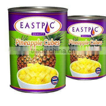 Eastpac Canned Pineapple Cubes in Heavy/Light syrup