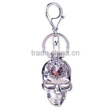 Wedding & Events Rhinestone Pirate Skull Key Chain Diamond Ring Keyring