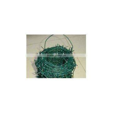 12#*12# pvc coated Barbed Wire ISO 9001 certificated