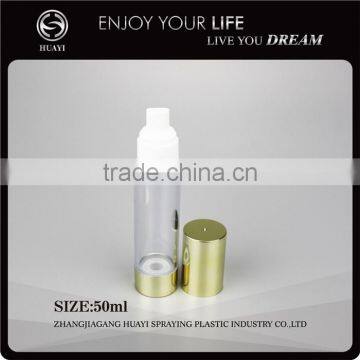 professional plastic airless cosmetic pump bottles 50ml
