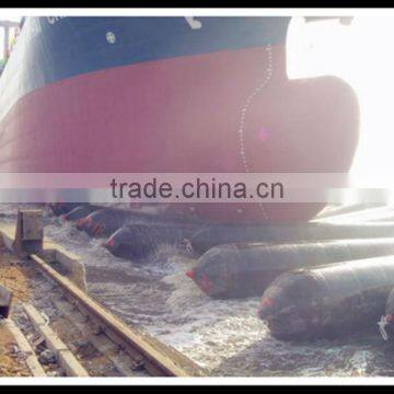 Florescence inflatable rubber tube for boat launching for shipyard