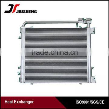 Customized aluminum air cooled oil cooler pc220-7 for excavator parts