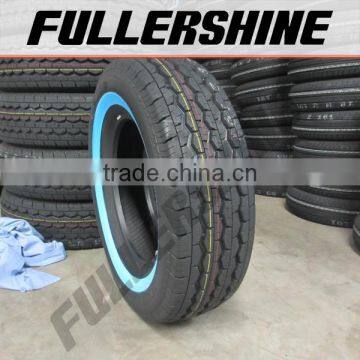 car tire with whitewall side for taxis 185R14C 195R14C 195R15C