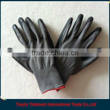 Nylon Lined Black Latex Palm Gloves photo-5