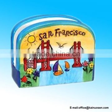 San Francisco Napkin Holder Puff Yellow