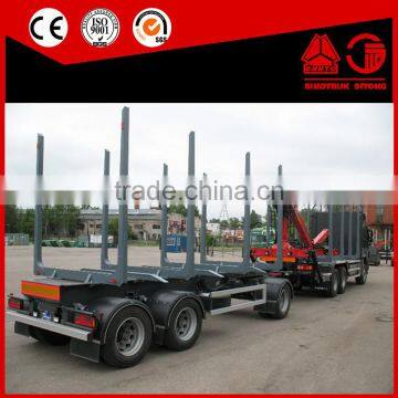 3 Axles 100 Tons Wood Transport Truck Trailer made in China for sale